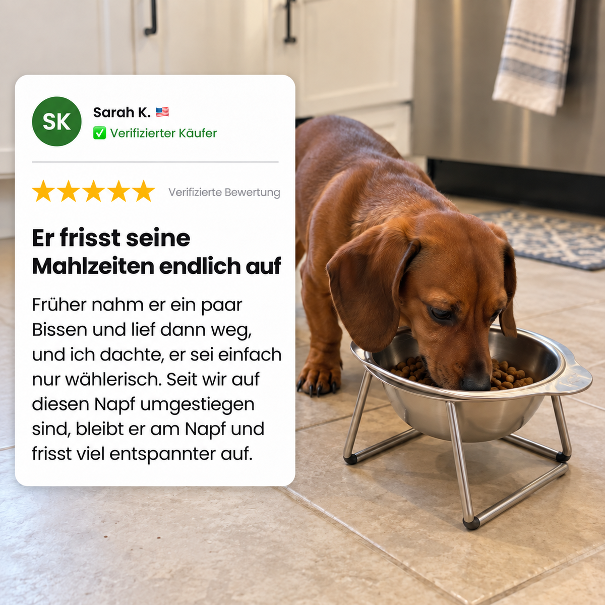 Tesunic Ergonomischer Hundenapf